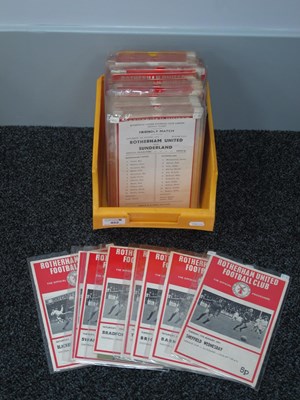 Lot 452 - Rotherham United Home Programmes 1971-2,...