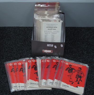 Lot 483 - Rotherham United Home Programmes 1974-5 to...